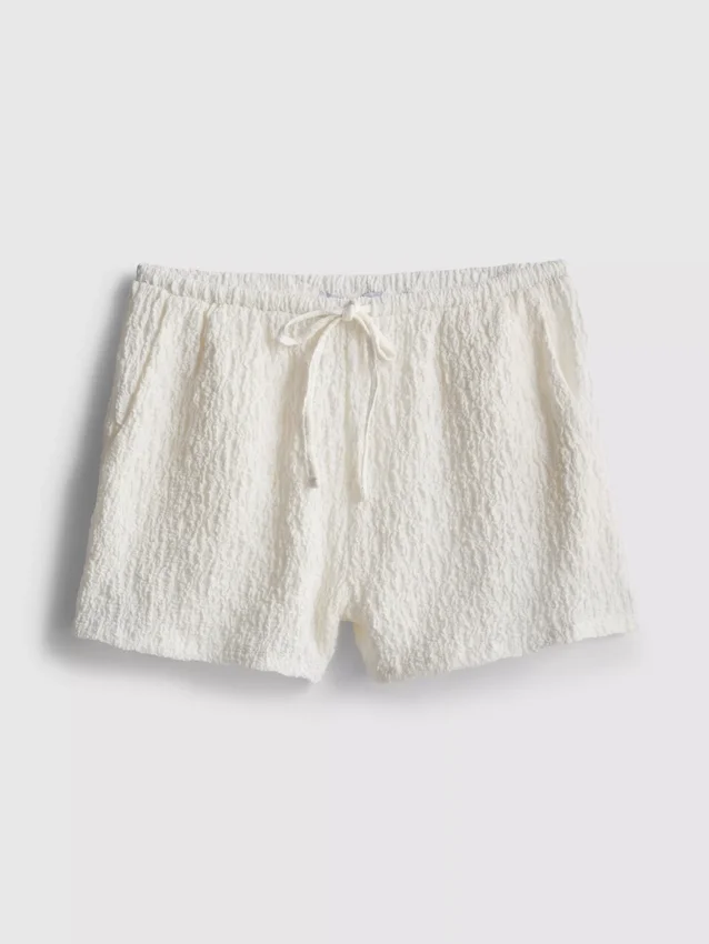 Paula Echevarría avslappnade skrynkliga shorts