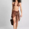 Paula Echevarría bikiniöverdel med leopardmönster och halterneck