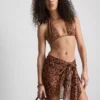 Paula Echevarría bikiniöverdel med leopardmönster och halterneck