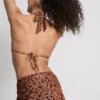 Paula Echevarría bikiniöverdel med leopardmönster och halterneck