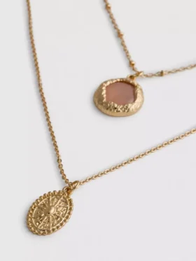 Paula Echevarría boho-halsband i flera lager