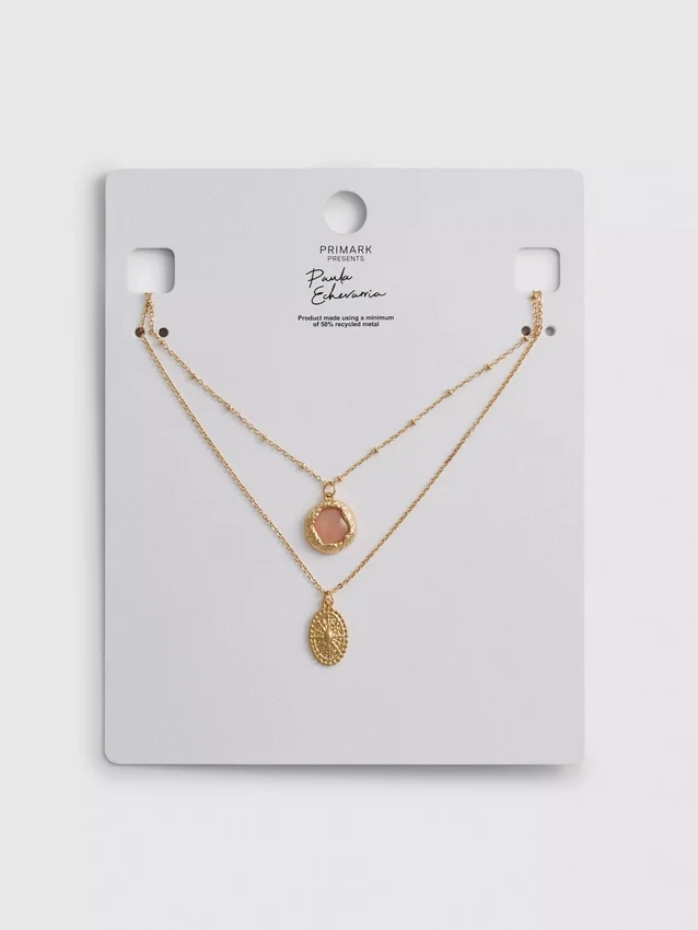 Paula Echevarría boho-halsband i flera lager