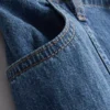 Paula Echevarría – byxor med vida ben i bomullsrik denim