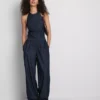 Paula Echevarría haremsbyxor i bomullsrik denim