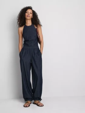 Paula Echevarría haremsbyxor i bomullsrik denim