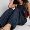 Paula Echevarría haremsbyxor i bomullsrik denim
