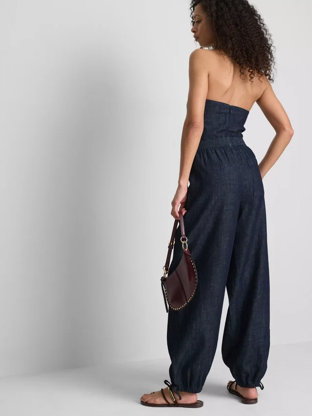Paula Echevarría haremsbyxor i bomullsrik denim