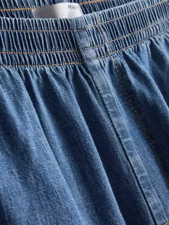 Paula Echevarría haremsbyxor i bomullsrik denim