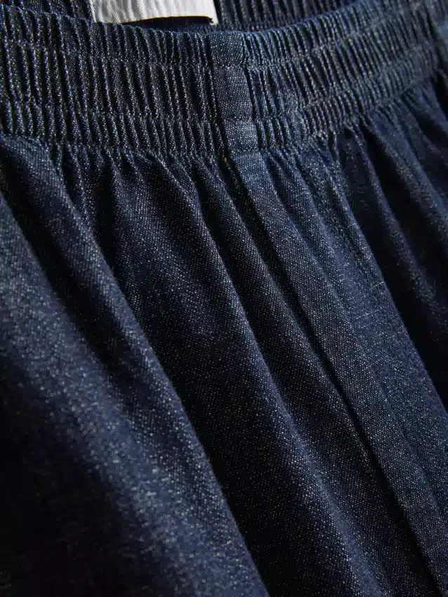Paula Echevarría haremsbyxor i bomullsrik denim