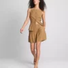 Paula Echevarría plisserade bermudashorts