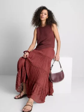 Paula Echevarría stickad asymmetrisk topp