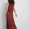 Paula Echevarría stickad asymmetrisk topp