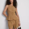 Paula Echevarría väst med peplum-kant
