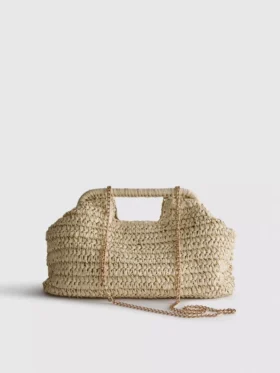 Paula Echevarría vävd crossbody-väska
