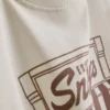 Peanuts Snoopy bomullströja i café-stil