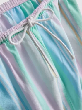 Perfekta för avslappning: pyjamasbyxor i pastellfärger med raka ben