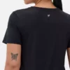 Performance-T-shirt med rundad nederkant