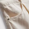 Plisserade flare-shorts i bomullsrik denim