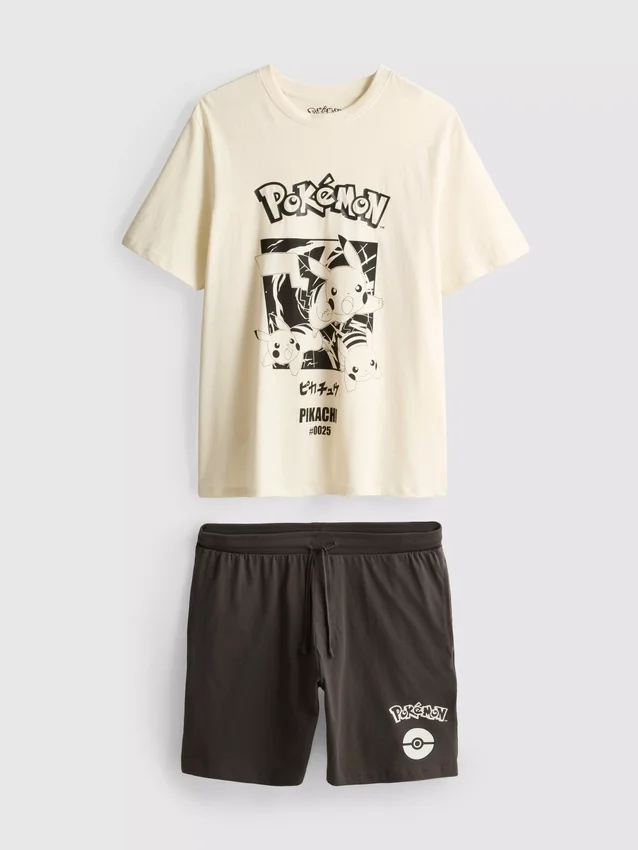 Pokémon-pyjamas med korta shorts