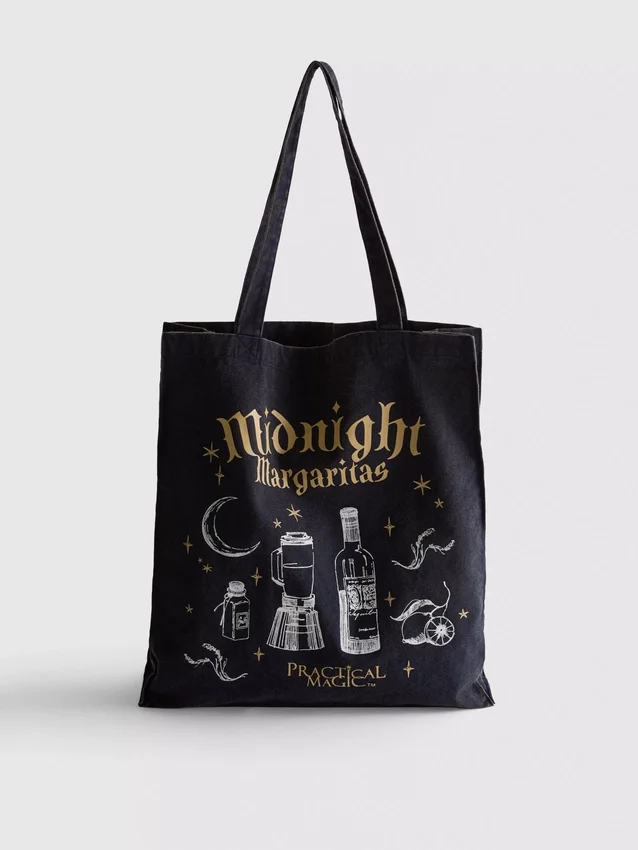 Praktisk totebag med magiskt tryck