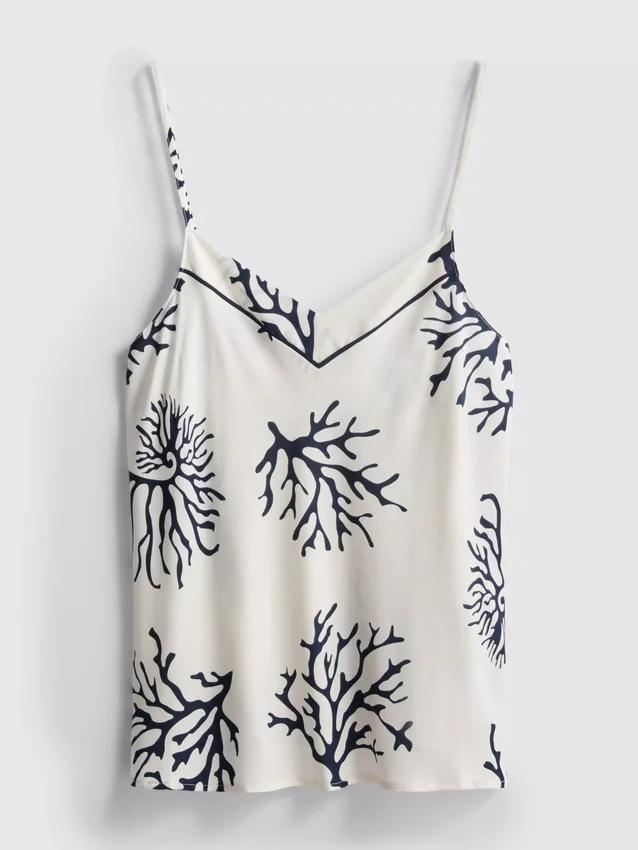 Pyjamasar-cami-top med korallmönster