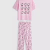 Pyjamasar i bomull med Hello Kitty-motiv