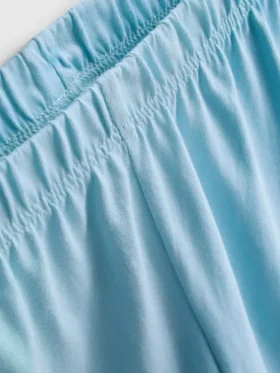 Pyjamasar i bomull med kortärmad T-shirt