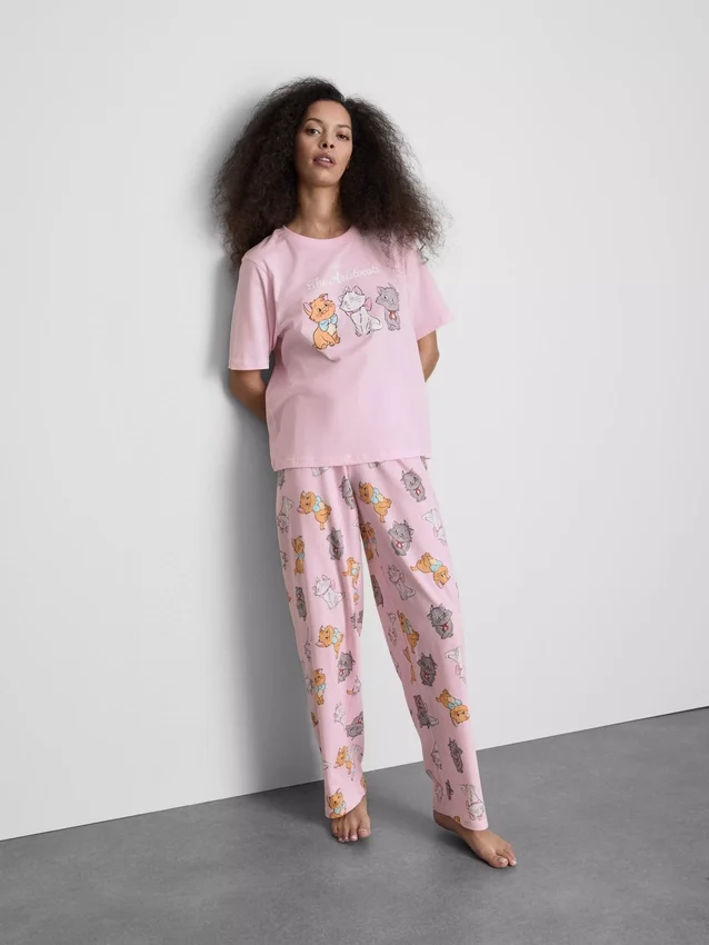 Pyjamasar i bomull med motiv från Disneys ”Aristocats”