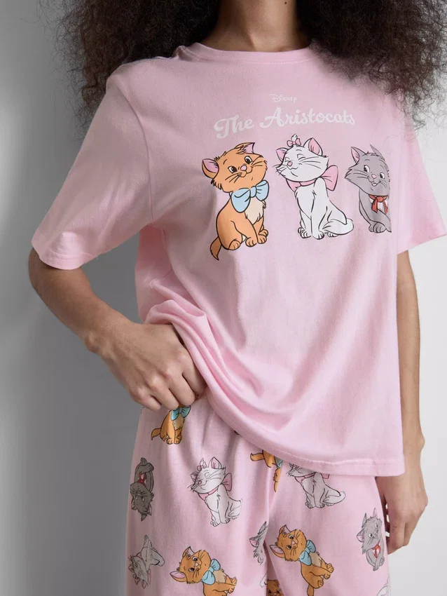 Pyjamasar i bomull med motiv från Disneys ”Aristocats”