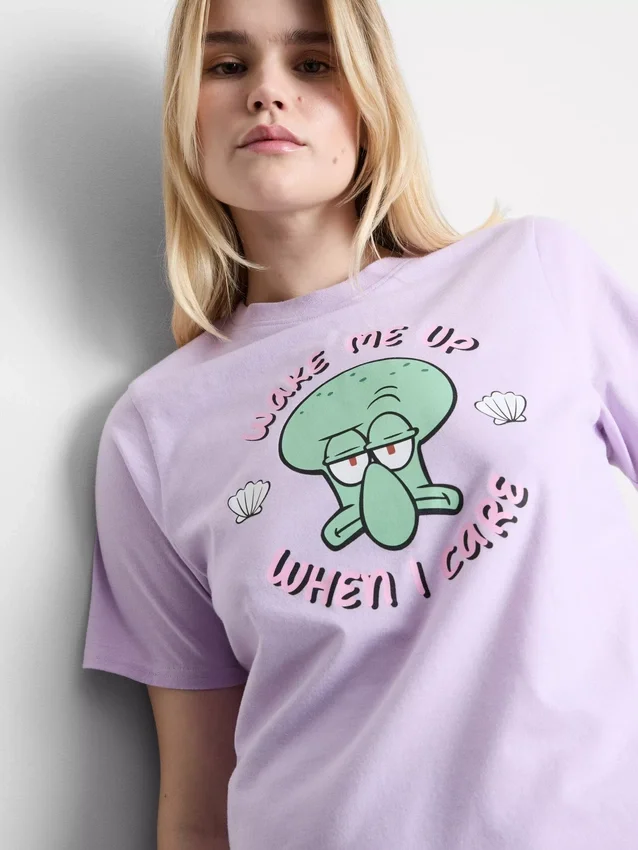 Pyjamasar i bomull med SpongeBob SquarePants-motiv