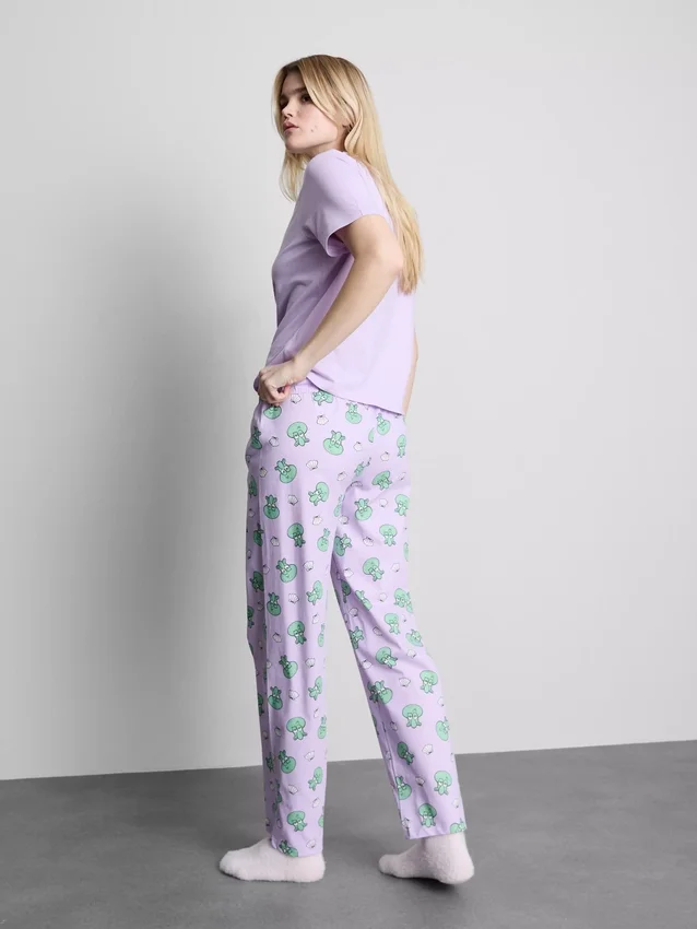 Pyjamasar i bomull med SpongeBob SquarePants-motiv
