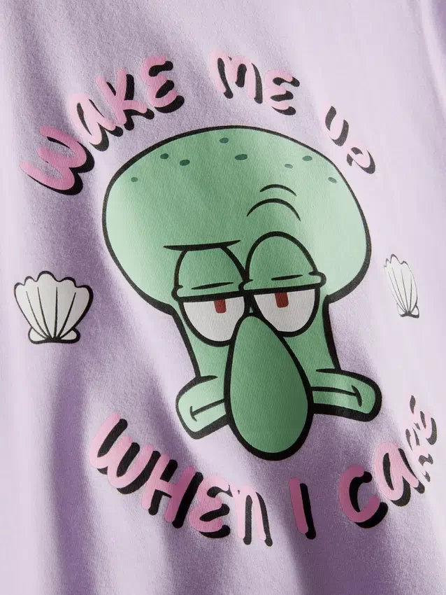 Pyjamasar i bomull med SpongeBob SquarePants-motiv