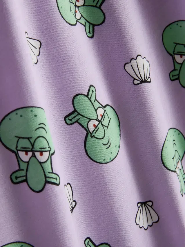 Pyjamasar i bomull med SpongeBob SquarePants-motiv