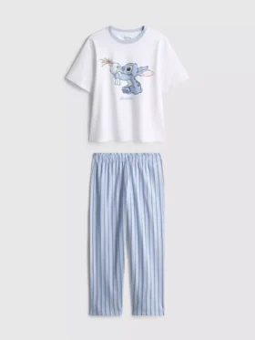 Pyjamasar i bomull med Stitch-motiv från Disney