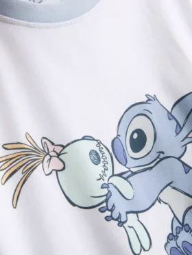 Pyjamasar i bomull med Stitch-motiv från Disney