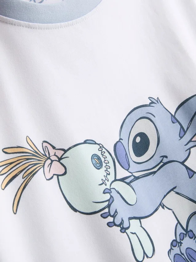 Pyjamasar i bomull med Stitch-motiv från Disney