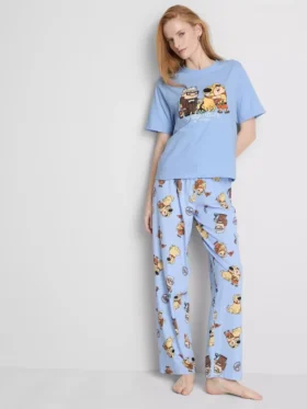 Pyjamasar i bomull med tryck från Disney Pixars film ”Up”