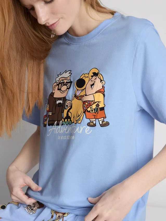 Pyjamasar i bomull med tryck från Disney Pixars film ”Up”