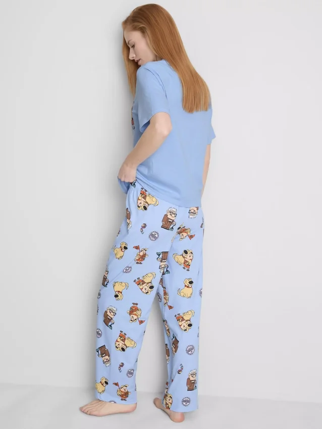 Pyjamasar i bomull med tryck från Disney Pixars film ”Up”