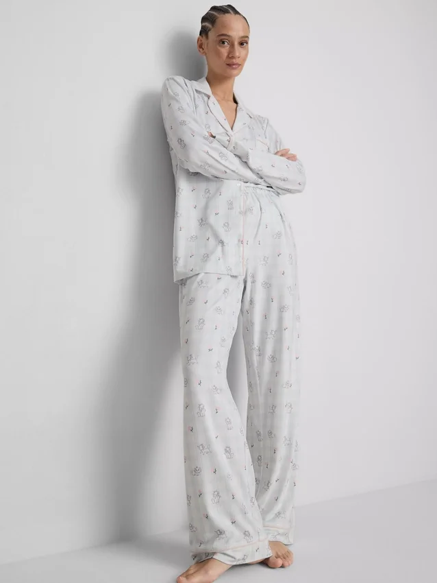 Pyjamasar i boyfriend-modell med Marie från Disneys Aristocats