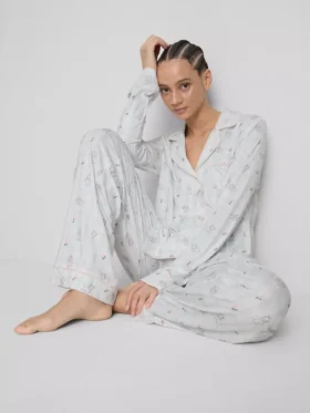 Pyjamasar i boyfriend-modell med Marie från Disneys Aristocats