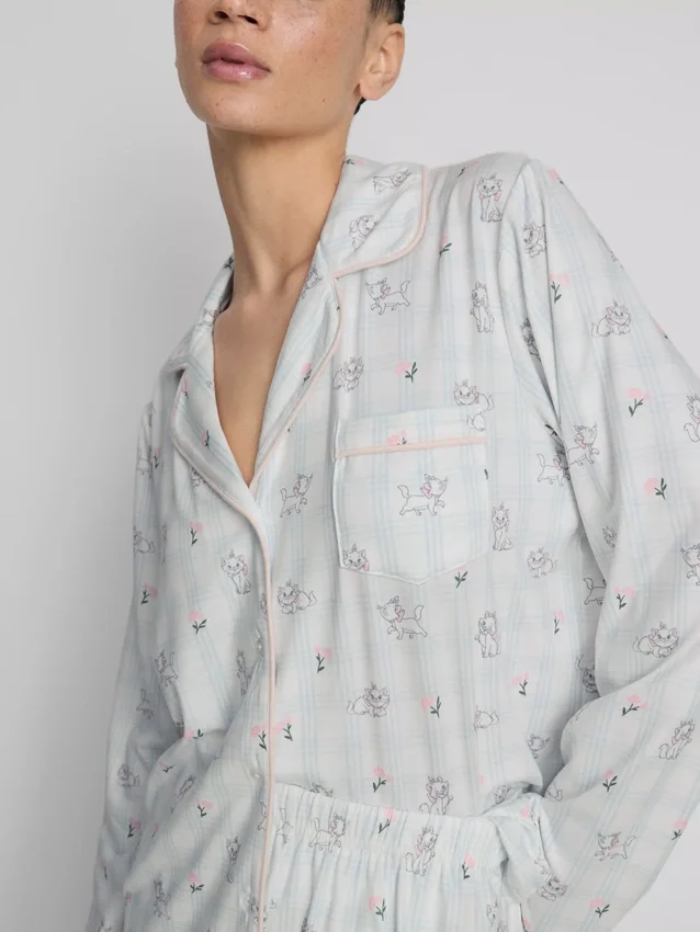 Pyjamasar i boyfriend-modell med Marie från Disneys Aristocats