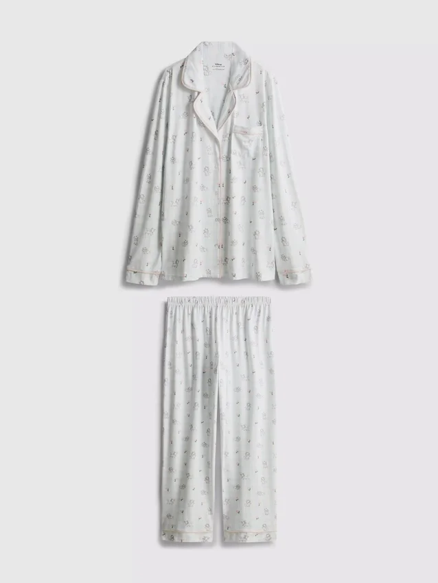 Pyjamasar i boyfriend-modell med Marie från Disneys Aristocats