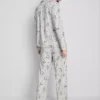 Pyjamasar i boyfriend-modell med Snoopy-motiv