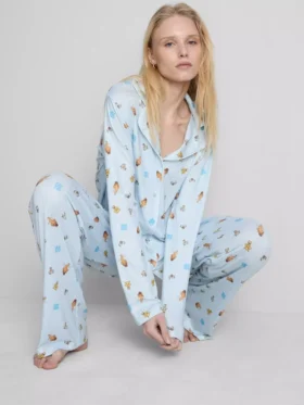 Pyjamasar i boyfriend-stil med Ice Age-motiv