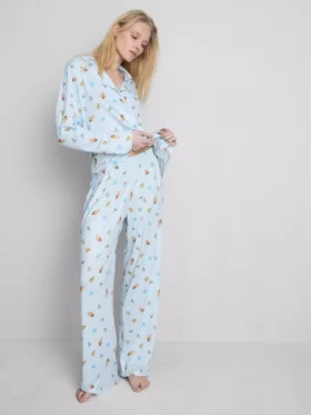 Pyjamasar i boyfriend-stil med Ice Age-motiv