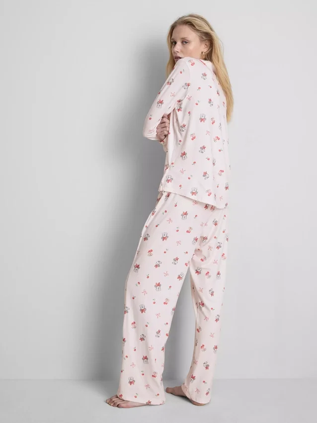 Pyjamasar i boyfriend-stil med Minnie Mouse-motiv från Disney