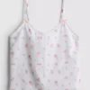 Pyjamasar i dobbybomull med blommönster