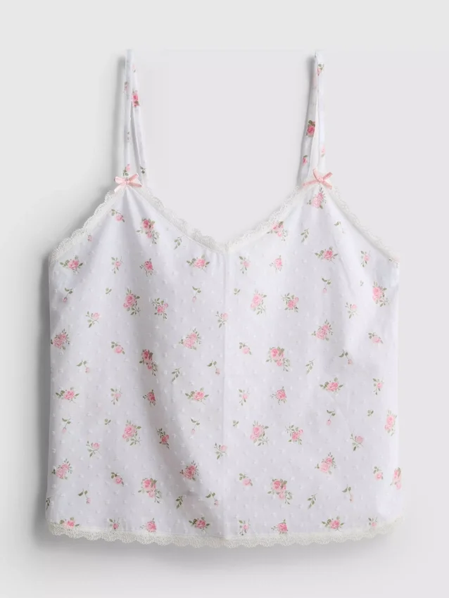 Pyjamasar i dobbybomull med blommönster