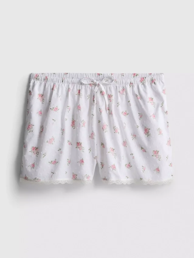 Pyjamasar i dobbybomull med blommönster